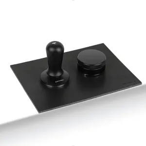 watchget Leather Espresso Tamper Mat, 7.08inch×9.6inch Coffee Tamp Station Cowhide Coffee Tamping Mat, Coffee Bar Mat for Countertops Espresso Accessories
