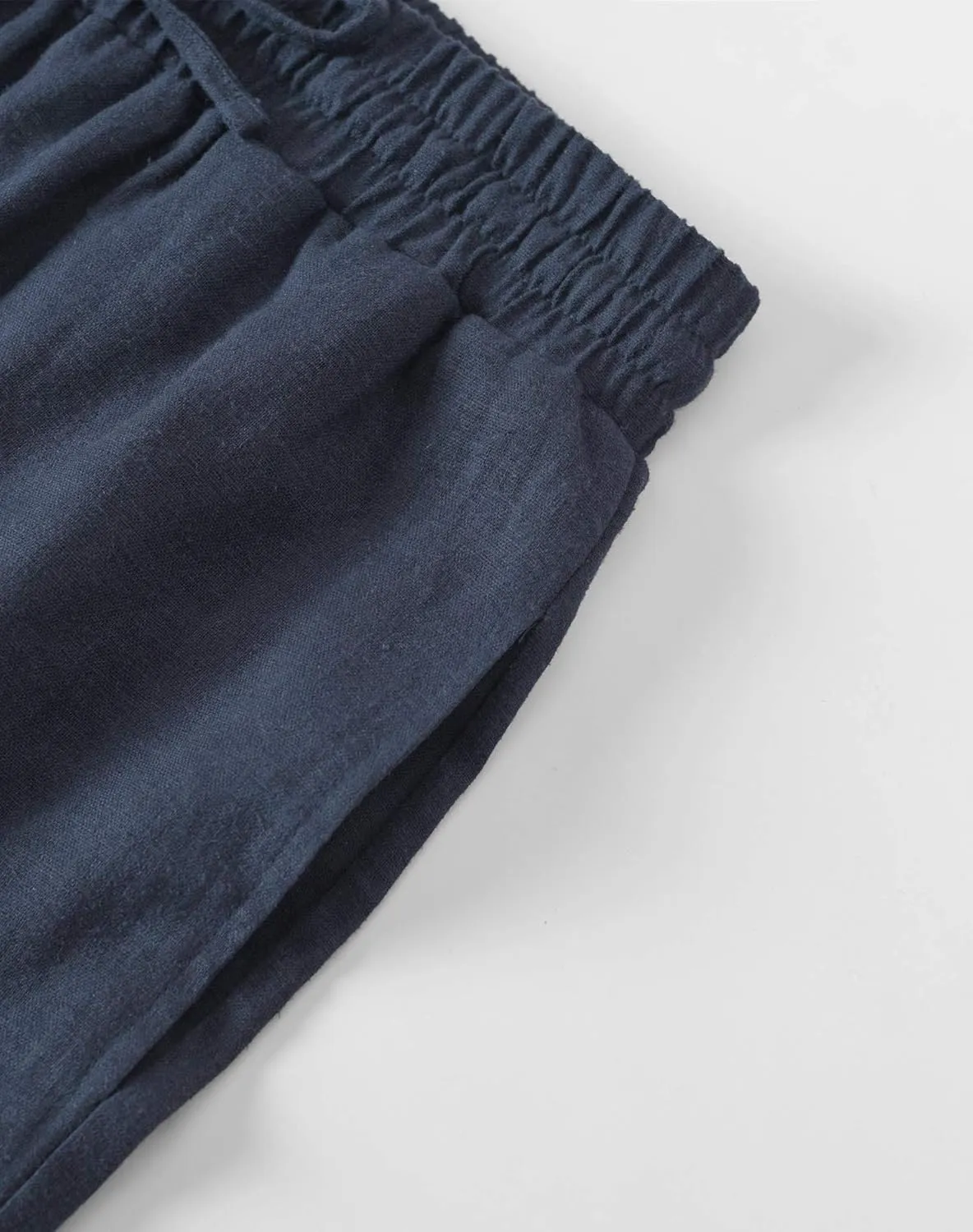 Weintee Women's Linen Crop Pants Capris with Pockets