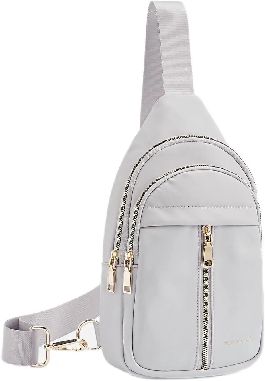 WESTBRONCO Sling Bag for Women Small Nylon Fanny Pack Lightweight Large-capacity Crossbody Bags
