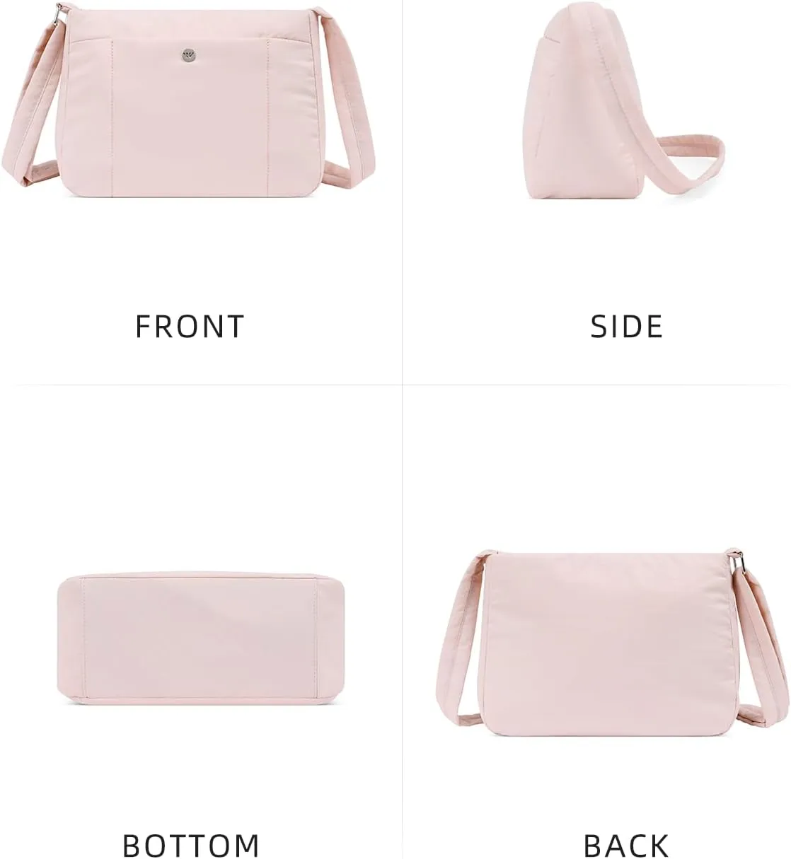 WESTBRONCO Small Crossbody Bags for Women Nylon with Adjustable Strap, Mini Crossbody Purse, Shoulder Bag Traveling Workout