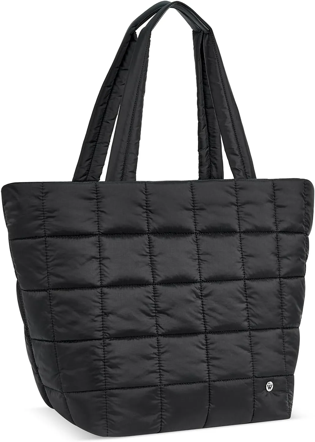 WESTBRONCO Small Puffer Bag Quilted Crossbody Bags for Women Puffy Purse Nylon Shoulder Handbag with Adjustable Strap