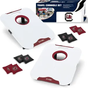 Wild Sports NCAA Pro Football All-Weather Cornhole Set - Travel Bean Bag Toss Set Includes 8 Bean Bags