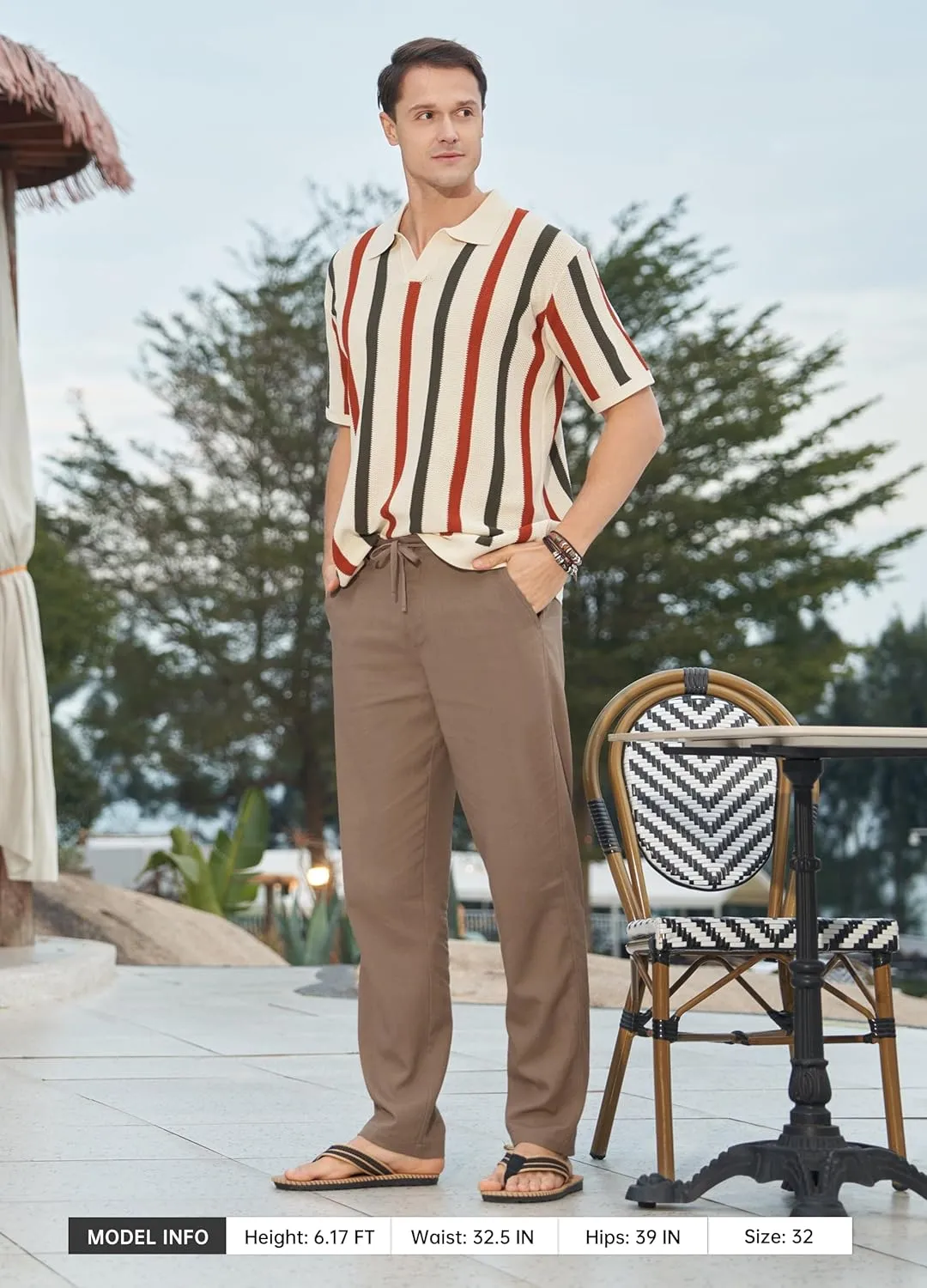 Willit Men's Linen Pants Casual Linen Dress Pants Drawstring Beach Summer Lightweight Trousers 29" 30" 32"