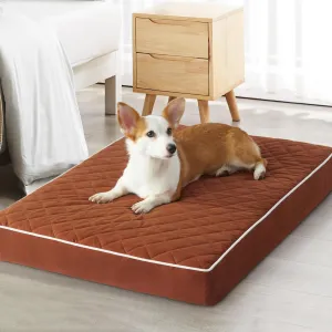 WNPETHOME Orthopedic Dog Bed for Large Dogs, Extra Large & Waterproof with Removable Washable Cover, Anti-Slip Bottom, Egg Crate Foam & Multi-Needle Quilting XL Crate Bed