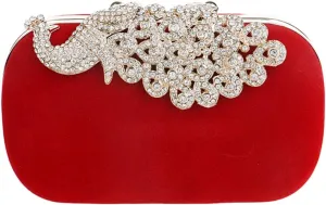 Women Crystal Evening Bag Clutches Purse Chain Wallet Handbag Elegant Party