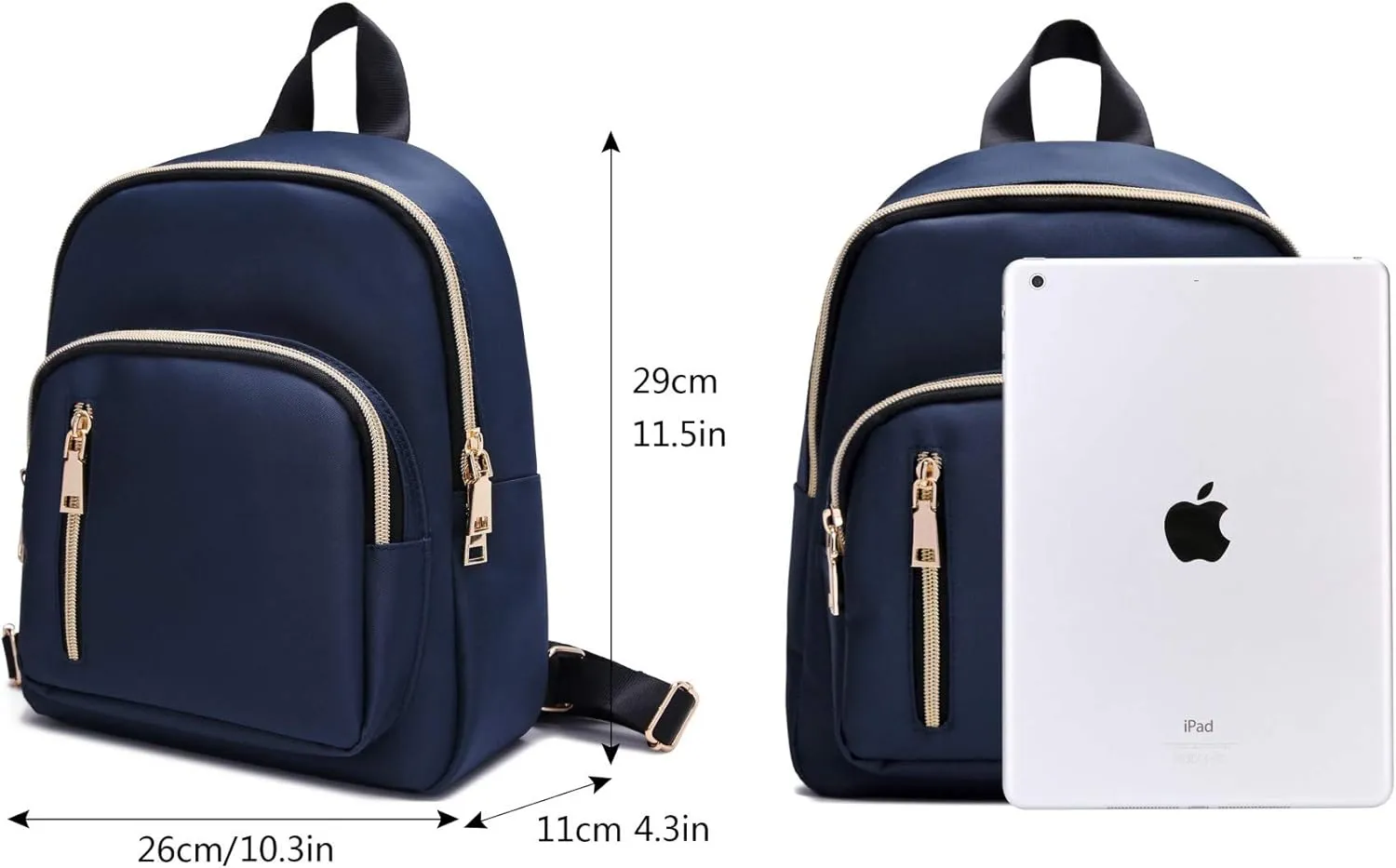 Women Mini Backpack Purse Water resistant Nylon Fashion College Bag Casual Daypack