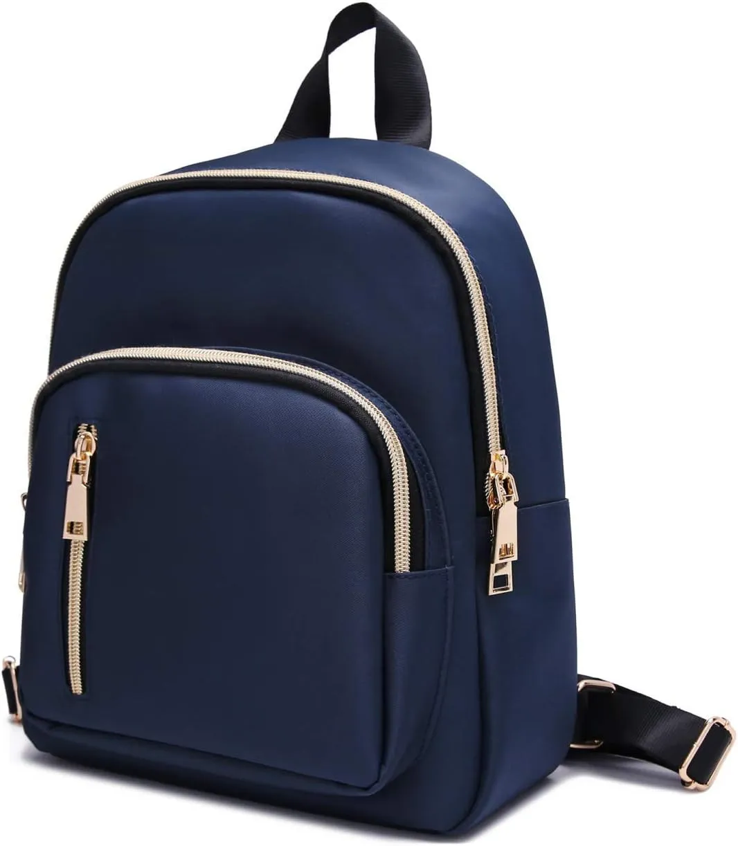 Women Mini Backpack Purse Water resistant Nylon Fashion College Bag Casual Daypack