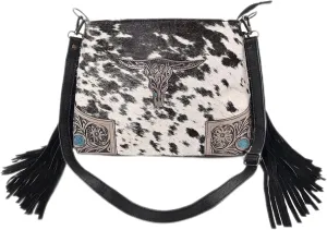 Women Natural Cowhide Leather Ladies Leather Purse Handbag With Adjustable Detachable Strap
