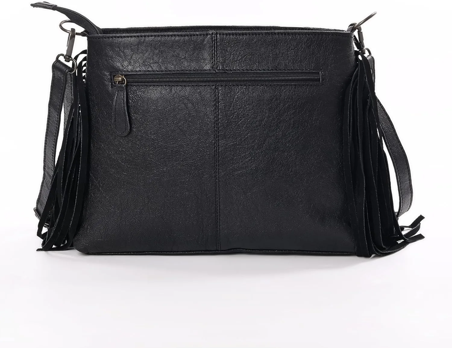 Women Natural Cowhide Leather Ladies Leather Purse Handbag With Adjustable Detachable Strap