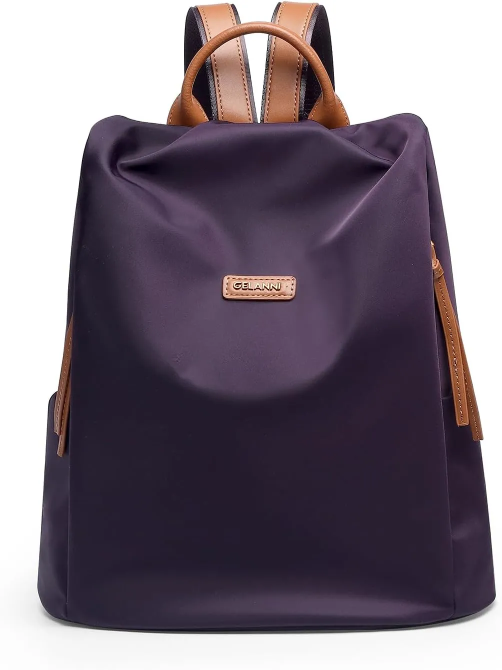 Women's Backpack Purse Nylon Anti-theft Water Resistant Lightweight Small Shoulder Bags for Travle Cute Fashion Computer Bag for Work Daily Laptop Backpack Ladies Dark Purple