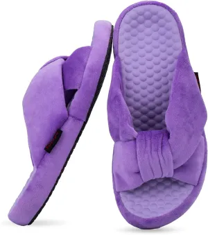 Women's House Slippers | Soft Memory Foam, Massage Beads, Non-Slip Rubber Sole | Cozy Velvet Indoor/Outdoor Slippers | Birthday Gifts & Mother's Day Gifts for Women