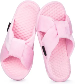 Women's House Slippers | Soft Memory Foam, Massage Beads, Non-Slip Rubber Sole | Cozy Velvet Indoor/Outdoor Slippers | Birthday Gifts & Mother's Day Gifts for Women