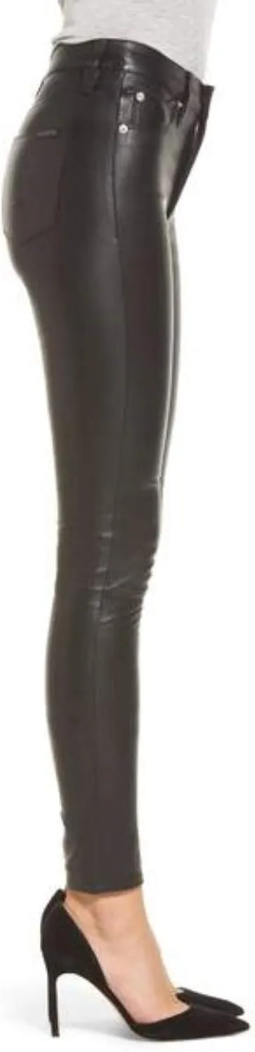 Women's Leather Pant Genuine Soft Lambskin Leather Skinny Slim fit Pants WP006