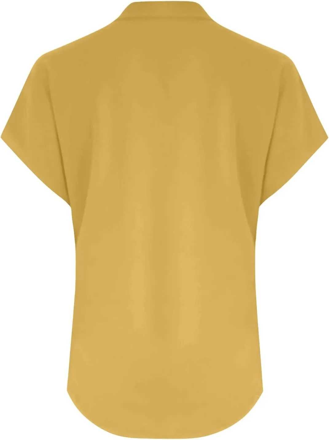 Women's Linen V Neck Shirt Trendy Short Sleeve Button Summer T-Shirts Loose Vacation Beach Solid Blouses Tunic Tops