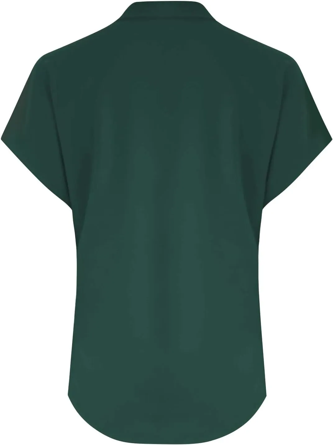Women's Linen V Neck Shirt Trendy Short Sleeve Button Summer T-Shirts Loose Vacation Beach Solid Blouses Tunic Tops