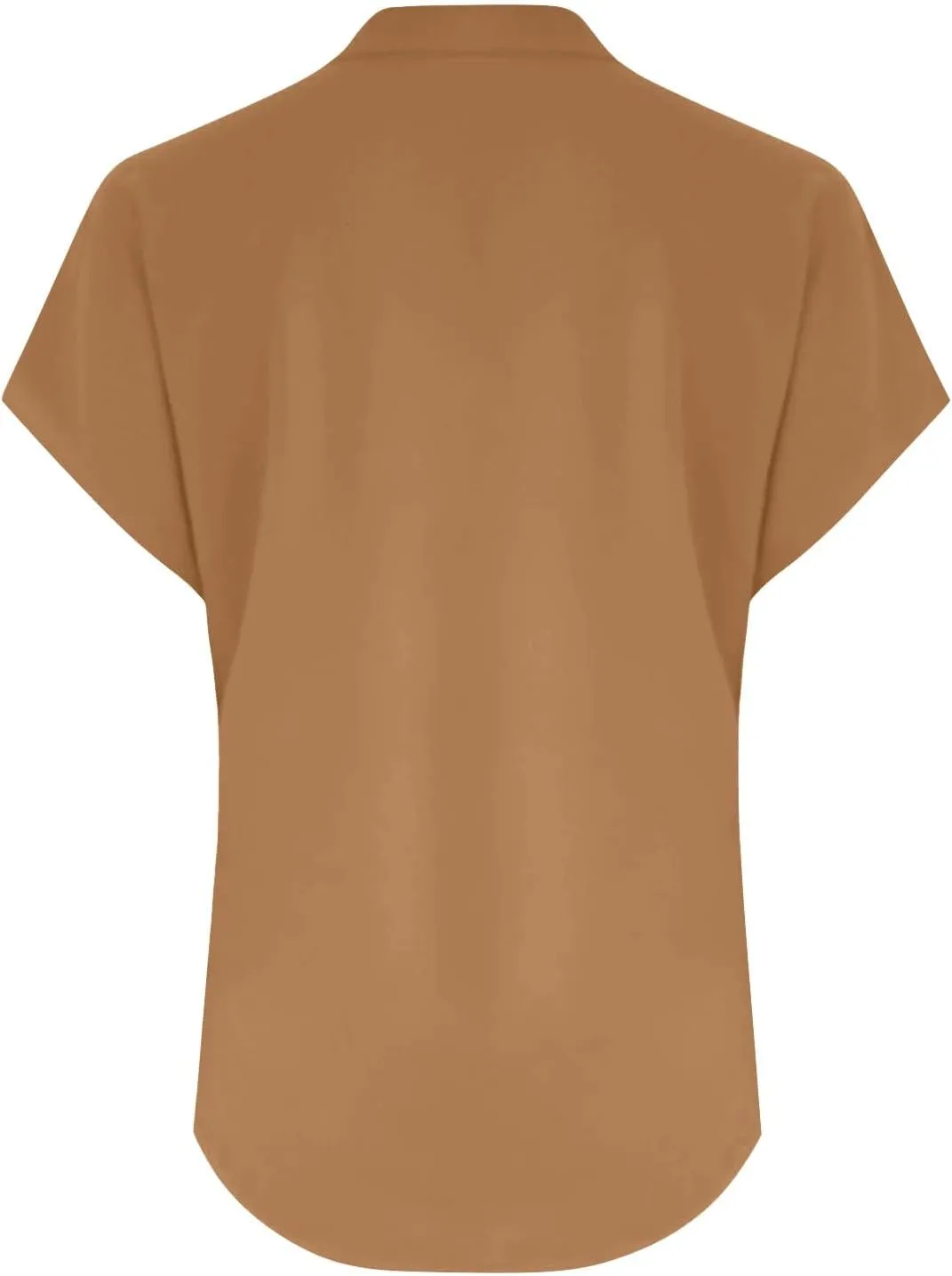 Women's Linen V Neck Shirt Trendy Short Sleeve Button Summer T-Shirts Loose Vacation Beach Solid Blouses Tunic Tops