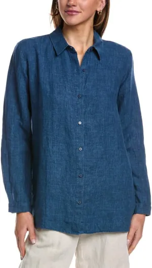 Women's Plus Size Classic Collar Long Shirt