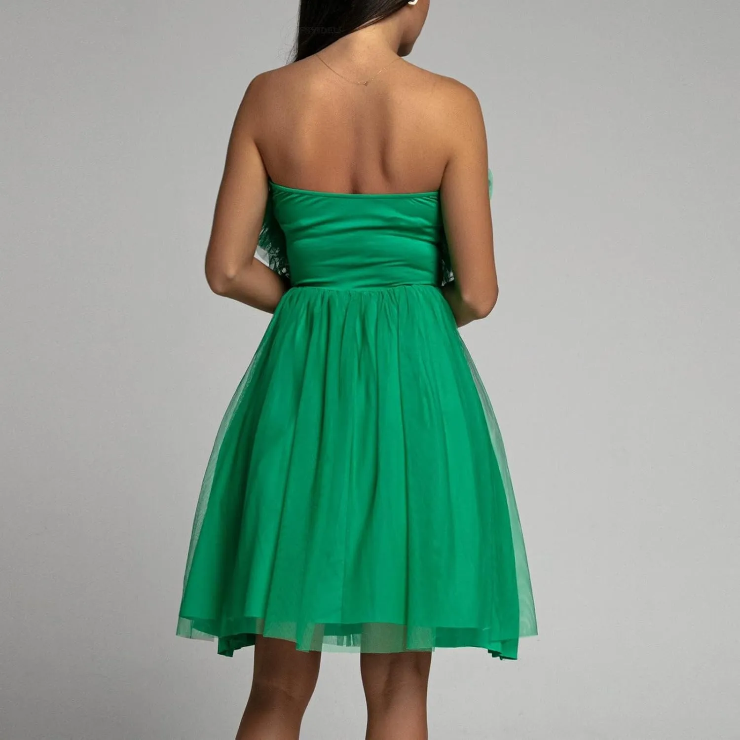 Womens Sexy Strapless Dress Fashion Sheath Skirts Puffy Sleeveless Elegant Gowns Dresses Prom Wedding Business Wear
