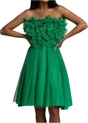 Womens Sexy Strapless Dress Fashion Sheath Skirts Puffy Sleeveless Elegant Gowns Dresses Prom Wedding Business Wear