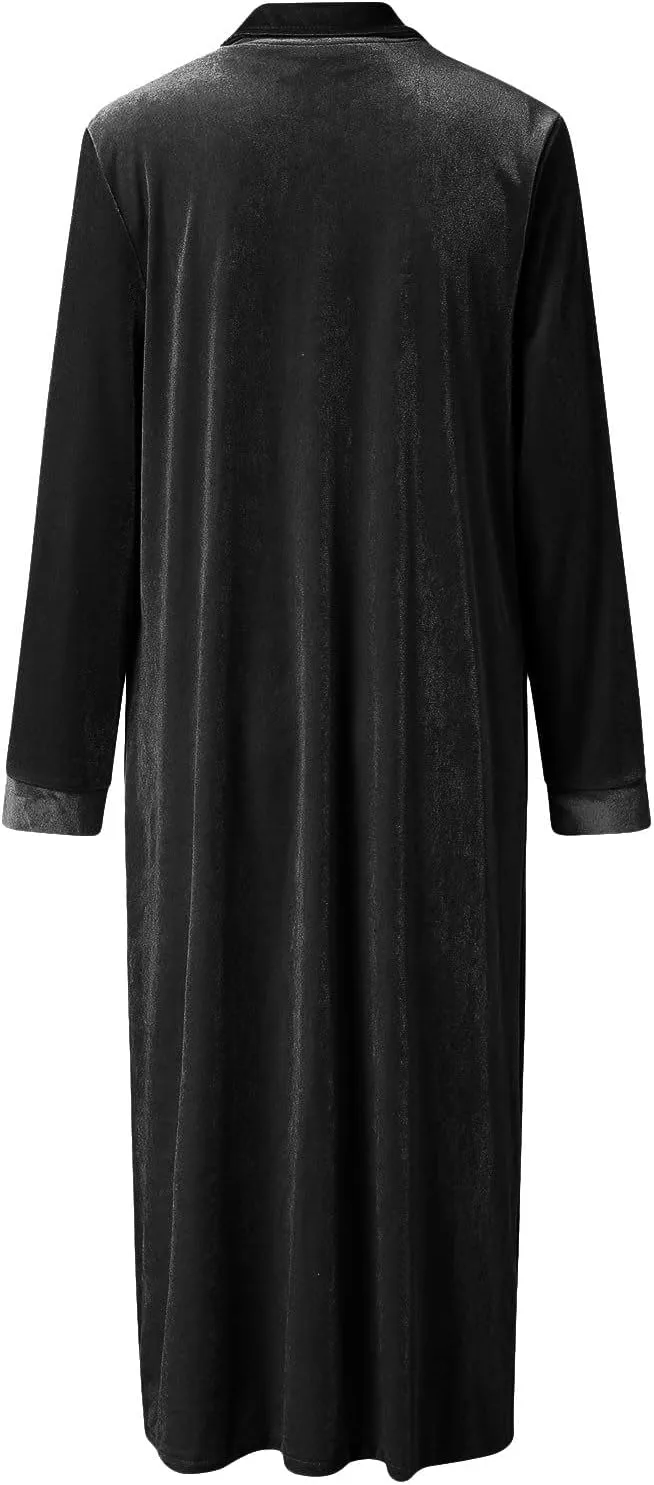 Women's Spring Coat Velvet Loose Elastic Coat Long Outwear Coats Long Casual Coat Business Work Cardigan for Women
