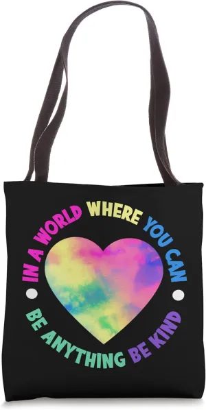 World Be Kind Kindness Inclusion Diversity Anti-Bullying Tote Bag