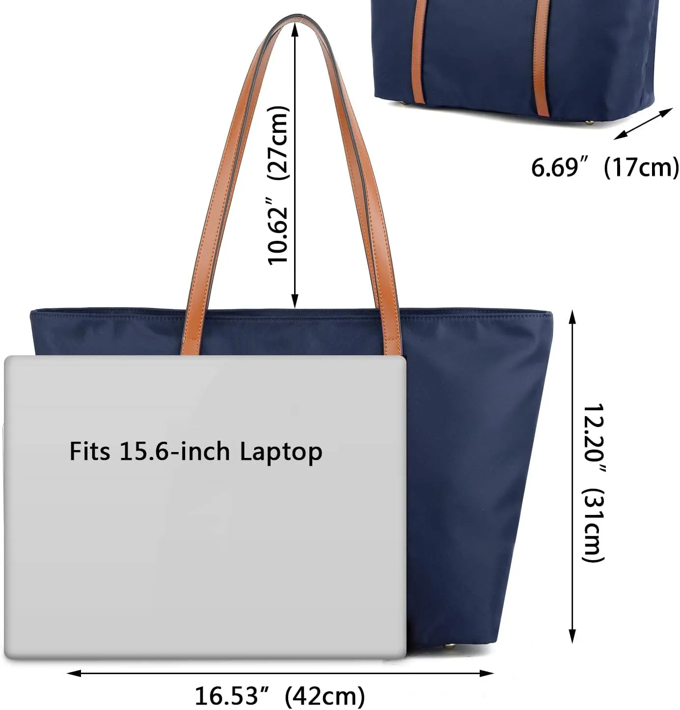 YALUXE Women's Nylon Tote Bags Large Capacity Shoulder Bags Work Handbags Purses