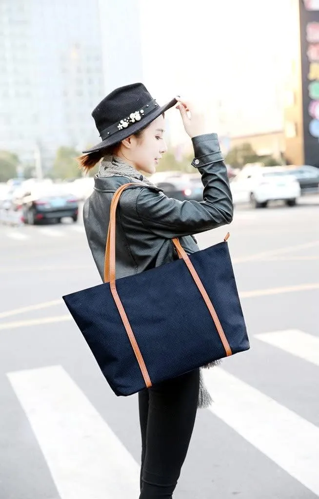 YALUXE Women's Nylon Tote Bags Large Capacity Shoulder Bags Work Handbags Purses