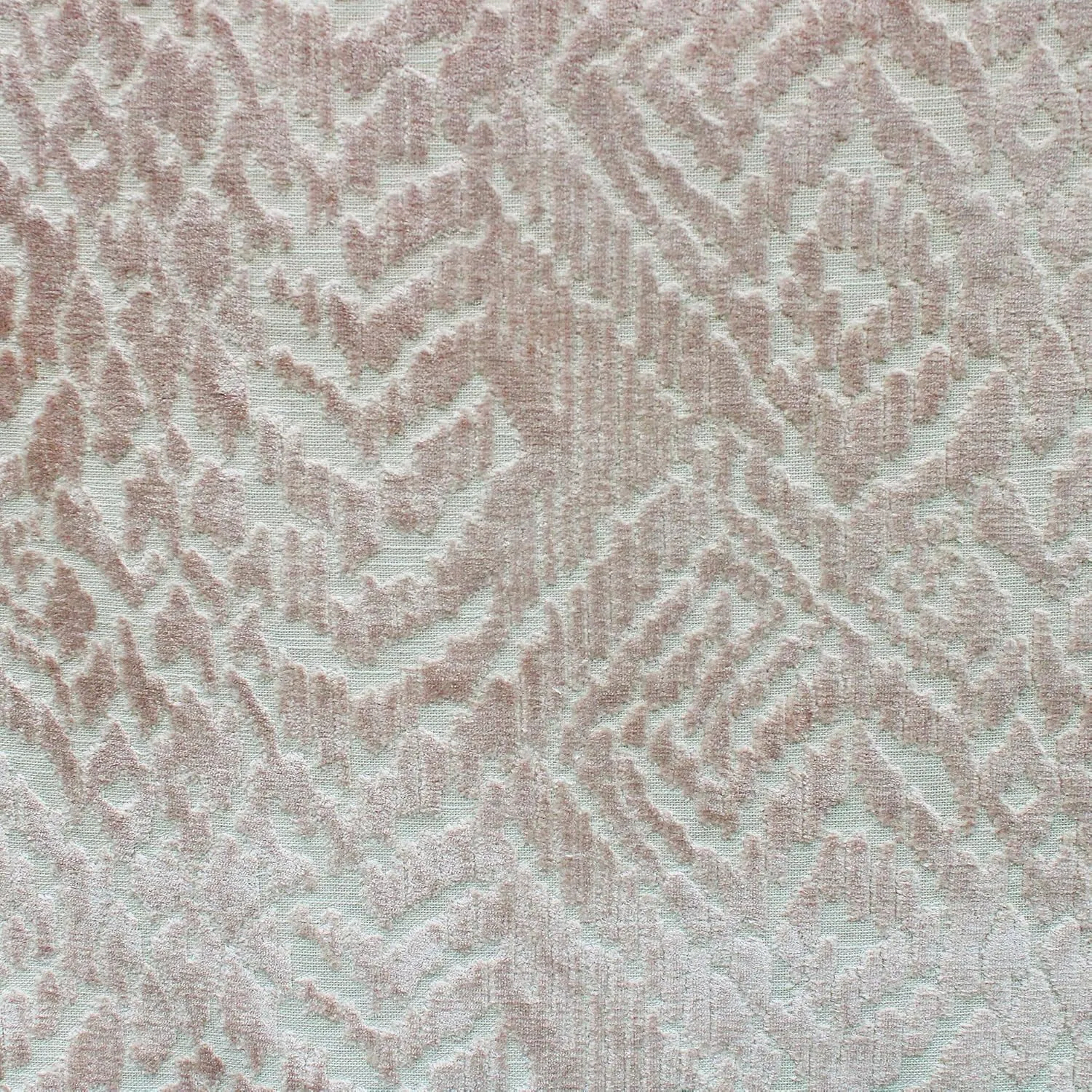 Zadig Fabric | All Over Cut Velvet on Linen Look | Upholstery Fabric