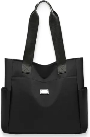 Zcjeaneviln Bag Waterproof, Large Capacity Water Repellent Multi Pocket Nylon Shoulder Bags, Oxford Tote Shoulder Bag