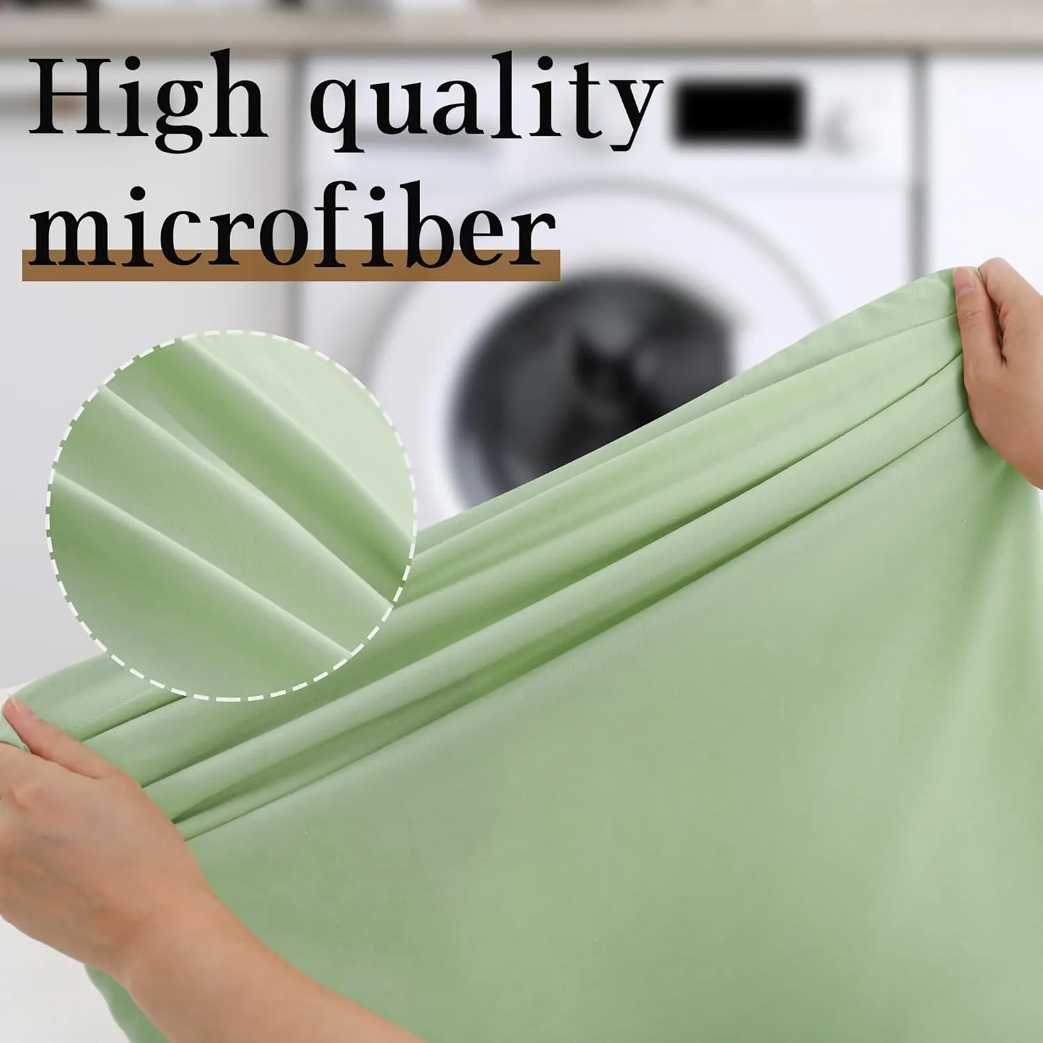 ZPECC Travel Laundry Bag 12 Pack,Bulk Extra Large Heavy Duty Bags, Durable Dirty Clothes Organizer With Drawstring, Fit a Basket or Hamper (40" X 30",Sage Green)